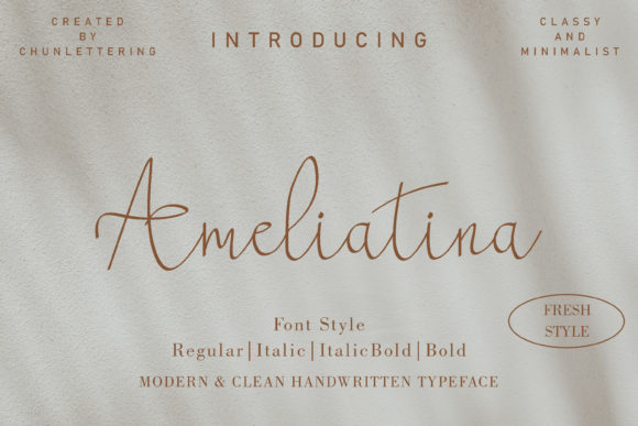 Ameliatina: Elegant Script for Digital Campaigns