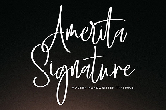 Amerita Signature Font for Web Design