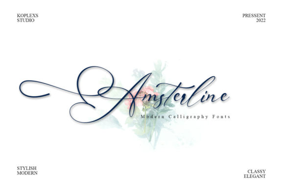 Amsterline Font for Creative Projects