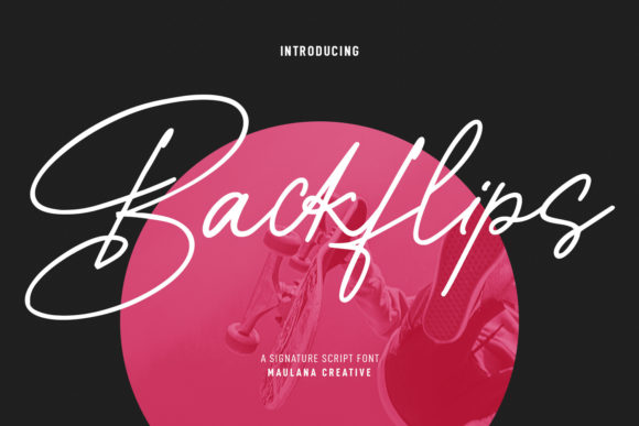 Backflips Font for Creative Projects