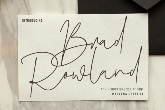 Brad Rowland Font for Creative Campaigns