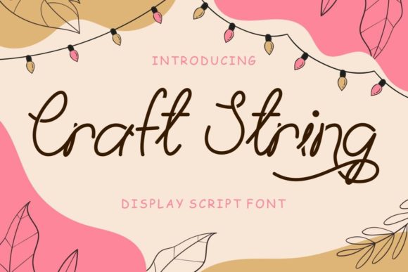 Craft String Font for Creative Design