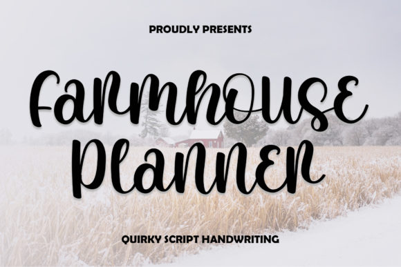 Farmhouse Planner Font Review