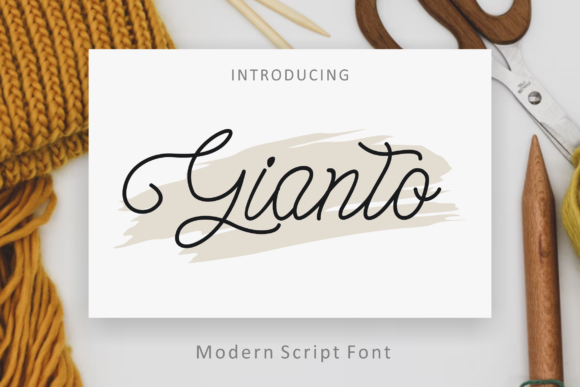 Gianto Font for Professional Branding