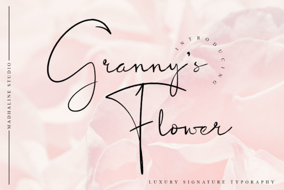 Granny s Flower Font Review