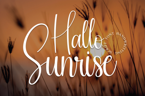 Hallo Sunrise Font for Elegant Branding