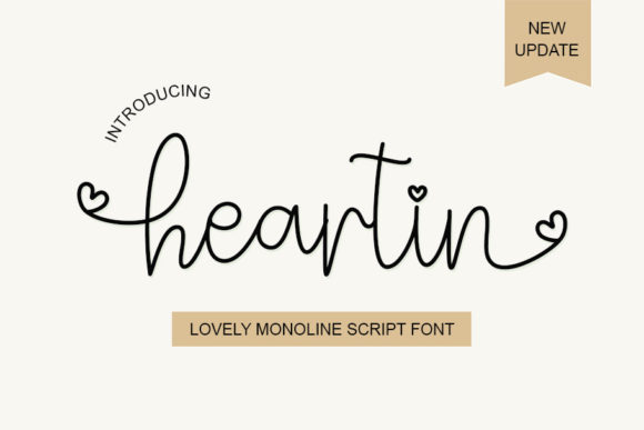 Heartin: A Script Font for Elegant Branding