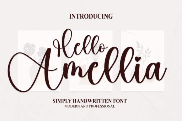 Hello Amellia Font Review