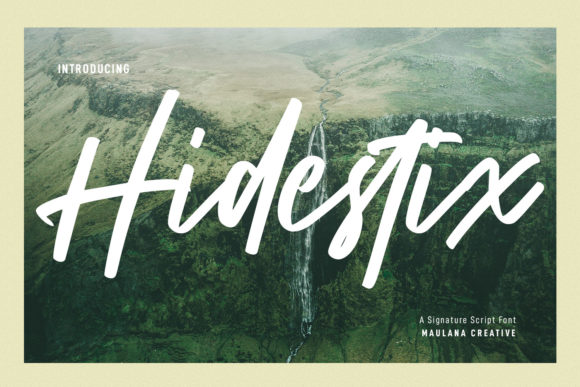 Hidestix: A Stylish Script Font for Business