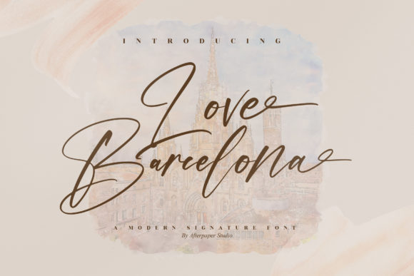 Love Barcelona Font for Business