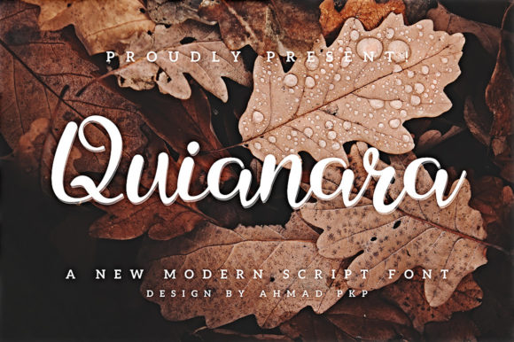 Quianara Font for Creative Makers