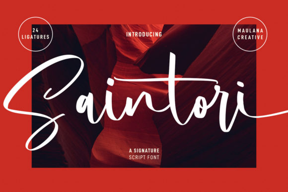 Saintori: A Fancy Script Font