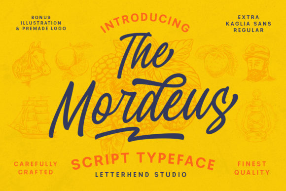 The Mordeus: A Retro Script Font for Creative Campaigns