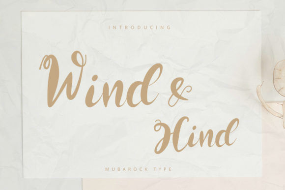 Wind and Hind Font for Creative Projects